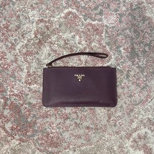 Prada Slim Zip Wristlet